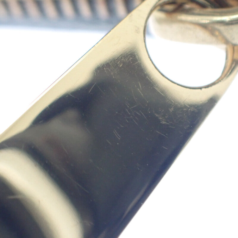 ボッテガヴェネタ BOTTEGA VENETA ソルスティス スモール 788055 二つ折り財布 イントレチャート グレー ゴールド金具 メンズ レディース【中古】【Aランク】