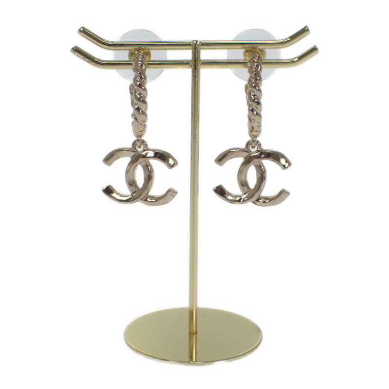 シャネル CHANEL ココマーク ピアス メタル ゴールド レディース【中古】【Aランク】