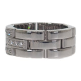 カルティエ CARTIER マイヨンパンテール 3連 10号 N4127250 リング K18ホワイトゴールド ダイヤモンド レディース メンズ【中古】【Aランク】