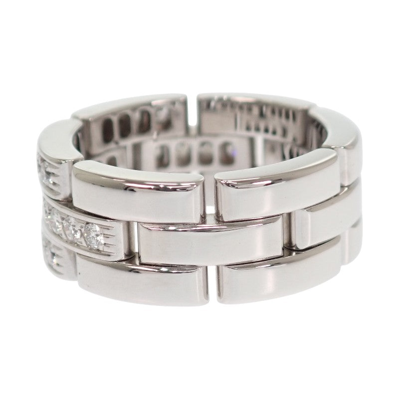カルティエ CARTIER マイヨン パンテール 3連 10号 N4127250 リング K18ホワイトゴールド ダイヤモンド レディース メンズ【中古】【Aランク】
