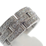 カルティエ CARTIER マイヨンパンテール 3連 10号 N4127250 リング K18ホワイトゴールド ダイヤモンド レディース メンズ【中古】【Aランク】