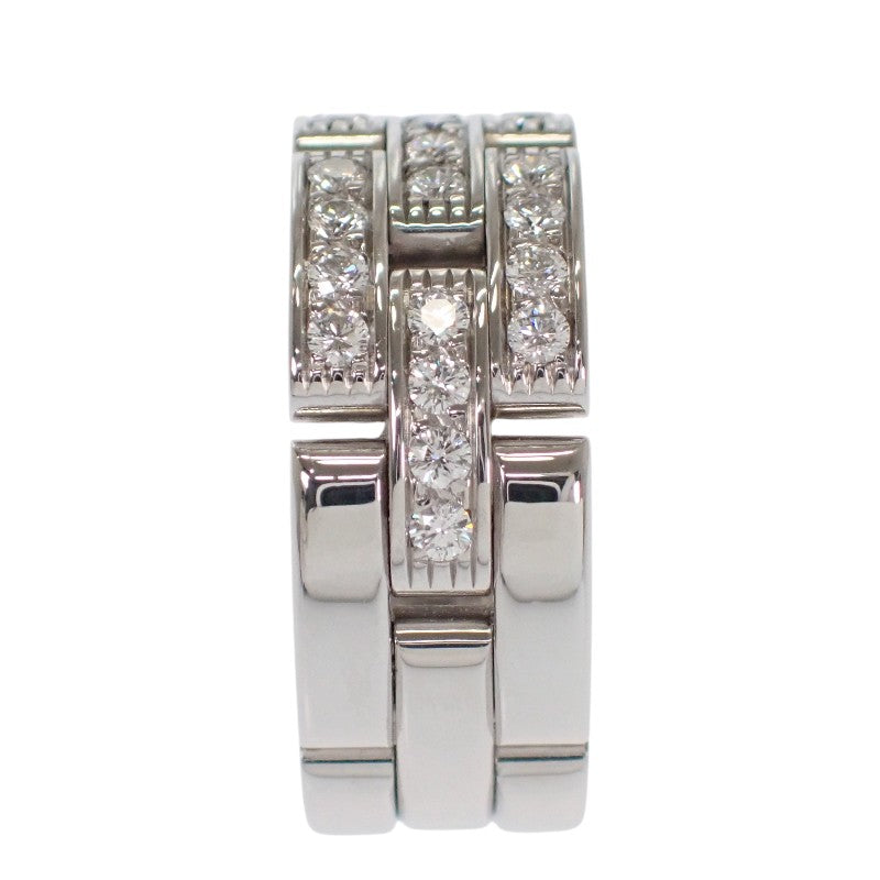 カルティエ CARTIER マイヨン パンテール 3連 10号 N4127250 リング K18ホワイトゴールド ダイヤモンド レディース メンズ【中古】【Aランク】