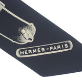 エルメス HERMES ツイリー トレゾール ドゥ メドール スカーフ シルク ブラック レディース【中古】【Aランク】