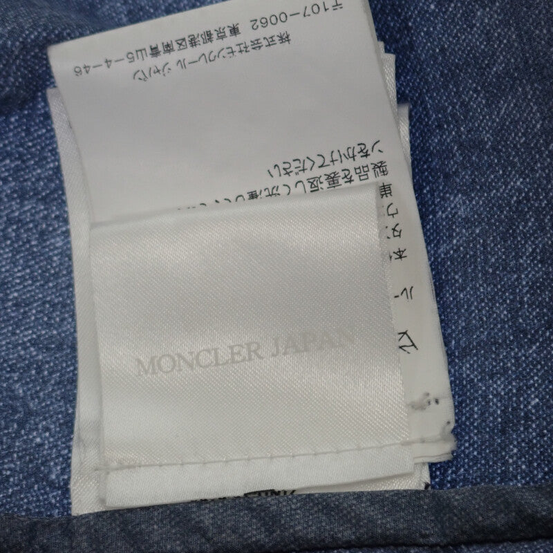 モンクレール MONCLER CAPBRETON GIUBBOTTO デニム転写 4 B1091410674553774 ナイロンジャケット ナイロン インディゴ メンズ【中古】【ABランク】