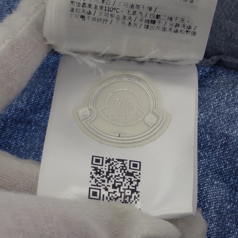モンクレール MONCLER CAPBRETON GIUBBOTTO デニム転写 4 B1091410674553774 ナイロンジャケット ナイロン インディゴ メンズ【中古】【ABランク】