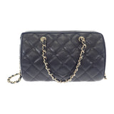 シャネル CHANEL マトラッセ ミニボストン 2025SS AP4474 B10583 2WAYバッグ ショルダーバッグ キャビアスキン ブラック ゴールド金具 レディース【中古】【Aランク】