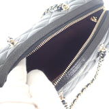 シャネル CHANEL マトラッセ ミニボストン 2025SS AP4474 B10583 2WAYバッグ ショルダーバッグ キャビアスキン ブラック ゴールド金具 レディース【中古】【Aランク】