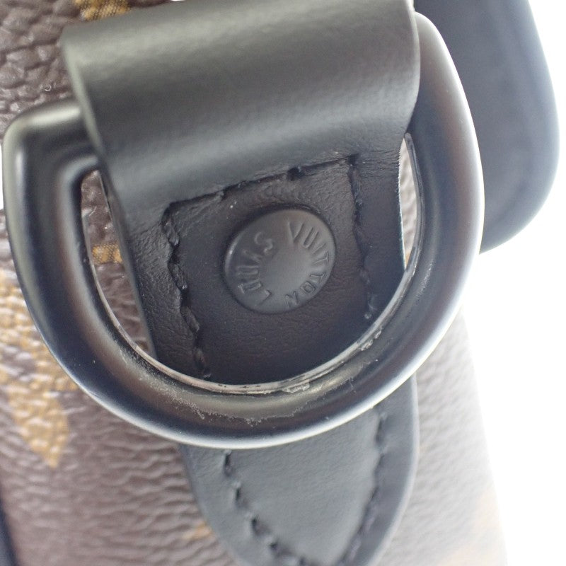 ルイヴィトン LOUIS VUITTON モンスリ メッセンジャーPM M47060 ショルダーバッグ モノグラム マカサー キャンバス ブラウン レディース メンズ【中古】【Aランク】