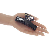 プラダ PRADA メタルクロウクリップ 1IF103_K9D_F0002 ヘアアクセサリー アルミニウム ブラック ゴールド金具 レディース【中古】【Aランク】