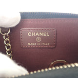 シャネル CHANEL キーリング AP0221 B10583 コインケース キャビアスキン ブラック ゴールド金具 レディース【中古】【Aランク】
