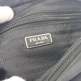 プラダ PRADA スモール Re-Nylon 1NS021 ポーチ ナイロン ブラック シルバー金具 レディース メンズ ユニセックス【中古】【Aランク】