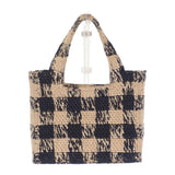 ロエベ LOEWE フォントトート ミニ ALF1V46X10 ショルダーバッグ ラフィア レザー ブラック ナチュラル レディース【中古】【ABランク】