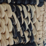 ロエベ LOEWE フォントトート ミニ ALF1V46X10 ショルダーバッグ ラフィア レザー ブラック ナチュラル レディース【中古】【ABランク】