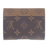 ルイヴィトン LOUIS VUITTON ポルトフォイユ ヴィクトリーヌ M81557 三つ折り財布 モノグラム リバース ブラウン レディース【中古】【Sランク】