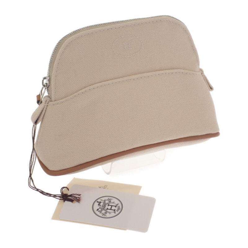 エルメス HERMES ボリード ミニミニ H103772M_01 ポーチ キャンバス ナチュラル アイボリー オレンジ レディース【中古】【Aランク】