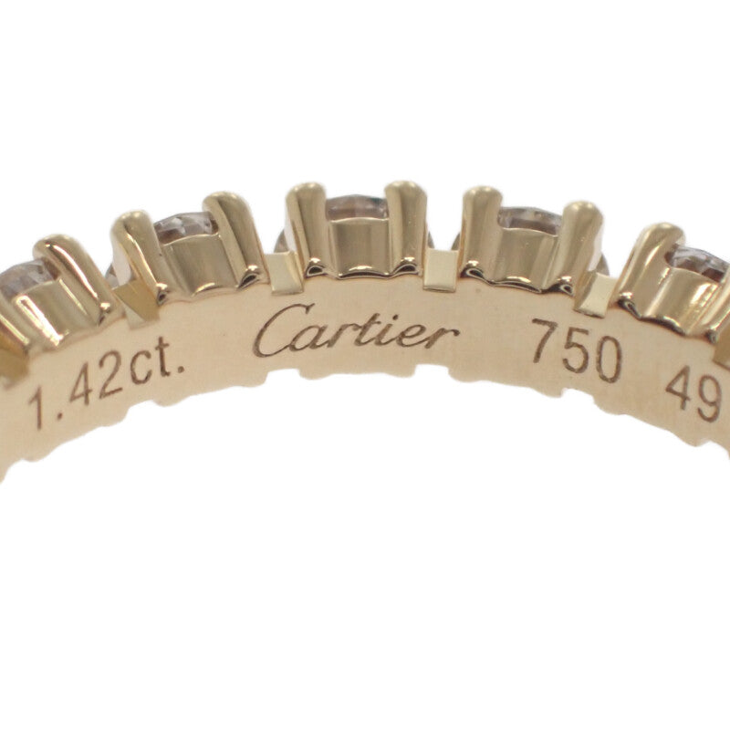 カルティエ CARTIER デスティネ ウェディング フルエタニティ 9号 N4127449 リング K18イエローゴールド ゴールド ダイヤモンド レディース【中古】【Aランク】