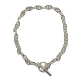 エルメス HERMES シェーヌダンクルMM 36コマ ネックレス シルバー925 レディース メンズ【中古】【Aランク】
