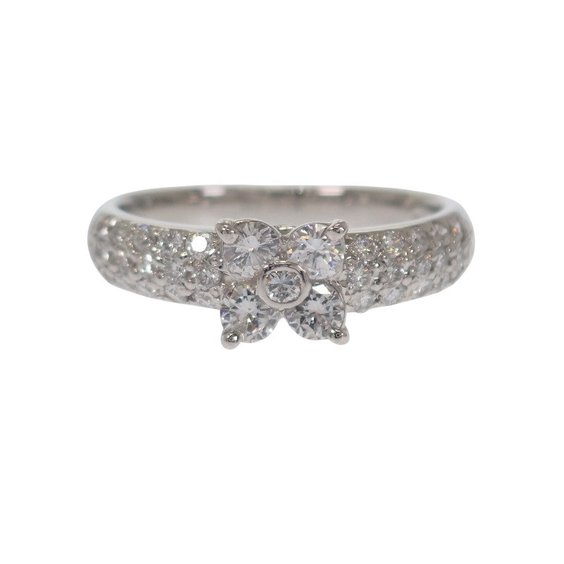 デザインジュエリー 9号 リング Pt900プラチナ ダイヤモンド レディース【中古】【Aランク】