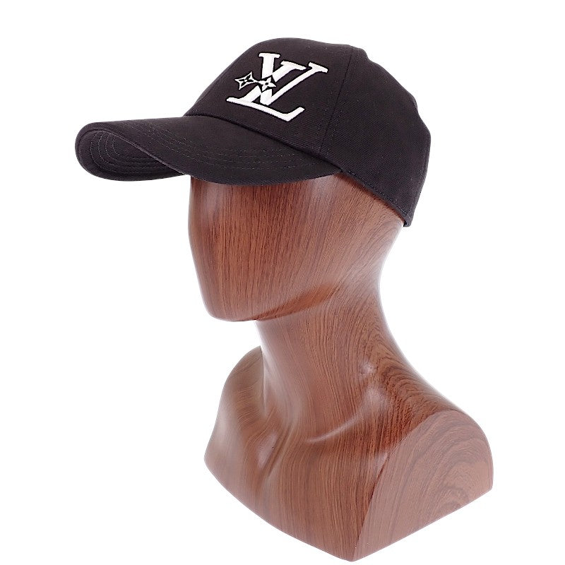 ルイヴィトン LOUIS VUITTON LV スマッシュ M7608L キャップ コットン ブラック メンズ レディース【中古】【ABランク】