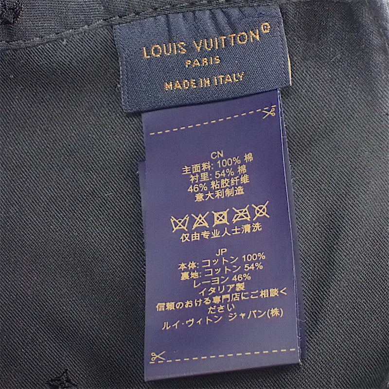 ルイヴィトン LOUIS VUITTON LV スマッシュ M7608L キャップ コットン ブラック メンズ レディース【中古】【ABランク】