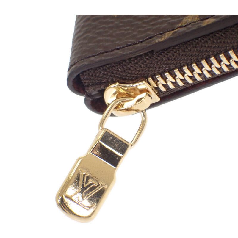 ルイヴィトン LOUIS VUITTON カードキーケース ポシェット クレ M13559 モノグラム カードケース キャンバス ブラウン レディース メンズ【中古】【Sランク】