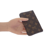 ルイヴィトン LOUIS VUITTON カードキーケース ポシェット クレ M13559 モノグラム カードケース キャンバス ブラウン レディース メンズ【中古】【Sランク】
