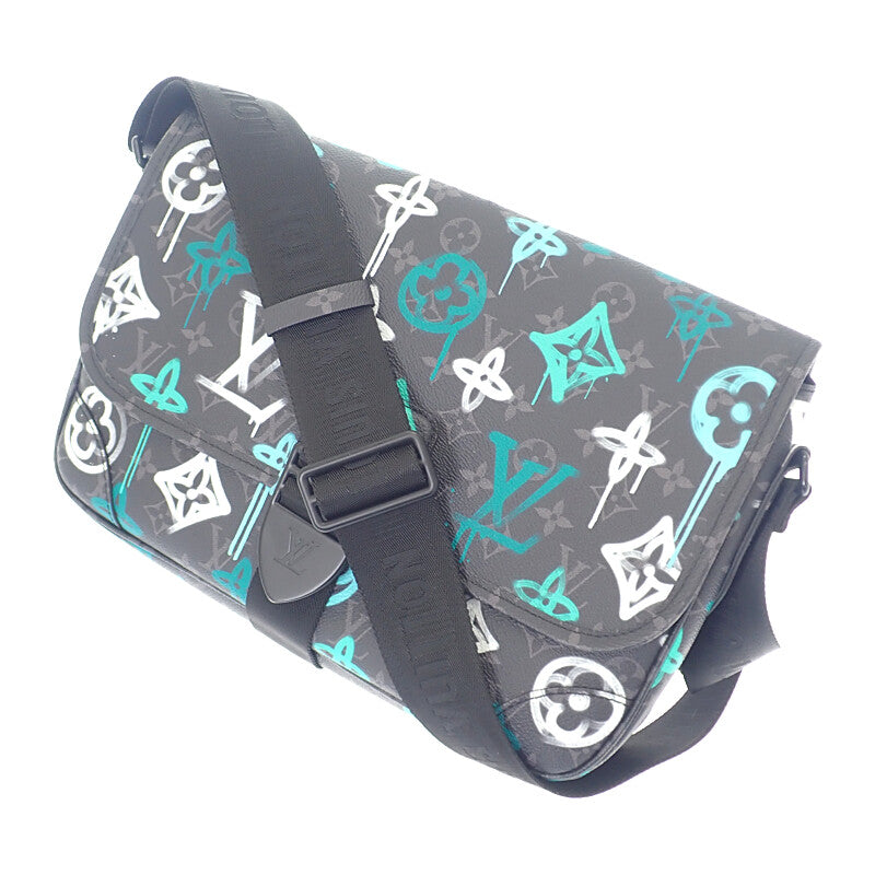 LOUIS VUITTON Archy Messenger M21394 Shoulder Bag Monogram Eclipse Canvas Black Men's【Used】【A Rank】