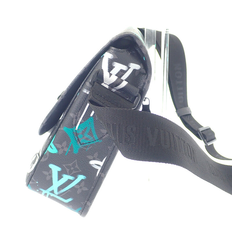 LOUIS VUITTON Archy Messenger M21394 Shoulder Bag Monogram Eclipse Canvas Black Men's【Used】【A Rank】