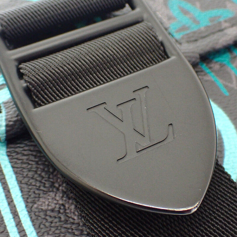 ルイヴィトン LOUIS VUITTON アーチー・メッセンジャー M21394 ショルダーバッグ モノグラムエクリプスキャンバス ブラック メンズ【中古】【Aランク】