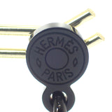 エルメス HERMES Hエキップ H057086FL25 ピアス バッファローホーン ブルー ブラウン レディース【中古】【Aランク】