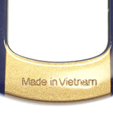 エルメス HERMES Hエキップ H057086FL25 ピアス バッファローホーン ブルー ブラウン レディース【中古】【Aランク】