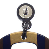 エルメス HERMES Hエキップ H057086FL25 ピアス バッファローホーン ブルー ブラウン レディース【中古】【Aランク】