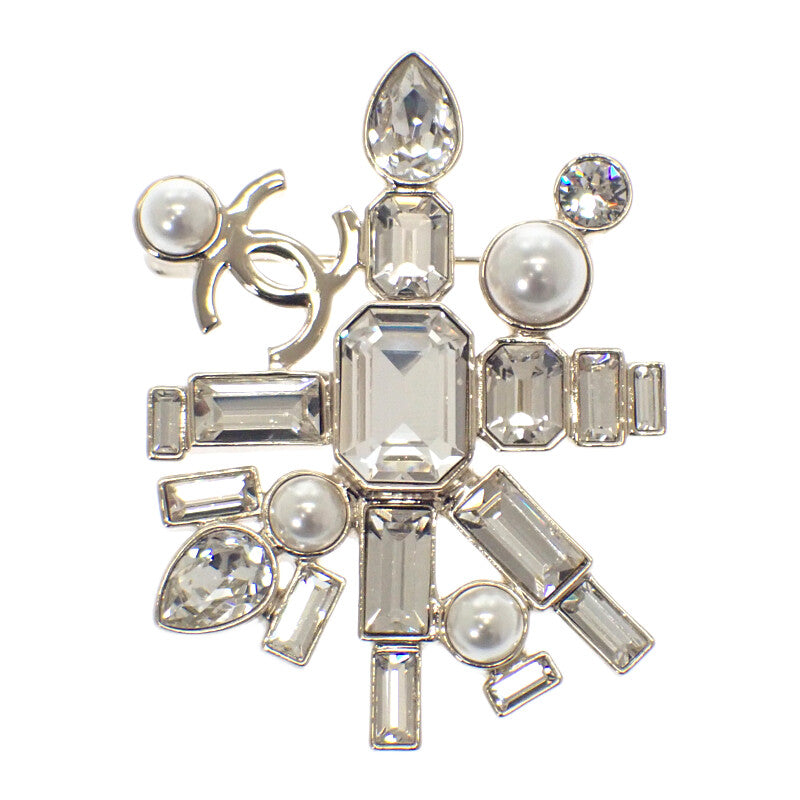 シャネル CHANEL クリスタルパール G22C ブローチ メタル ゴールド レディース【中古】【Aランク】