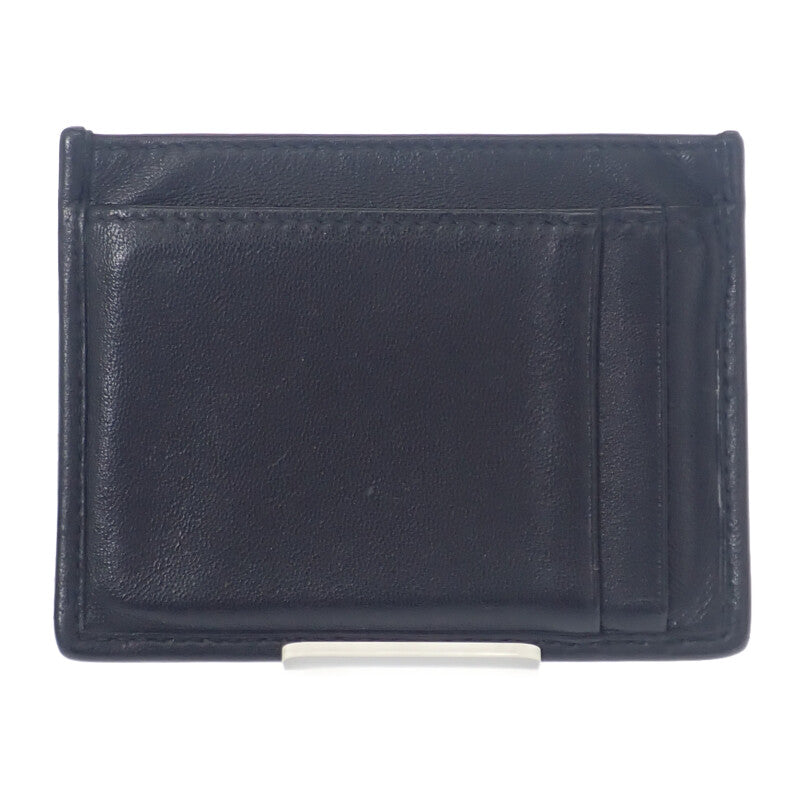 ミュウミュウ MIUMIU マテラッセレザー 5MC076_AFPP_F0002 カードケース ラムスキン ブラック ゴールド金具 レディース【中古】【ABランク】