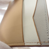 ロエベ LOEWE パズルプレーン C510Q77X06 カードケース カーフ ベージュ レディース【中古】【ABランク】