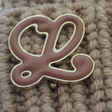 ロエベ LOEWE アナグラムブローチビーニー F000487XEK ニットキャップ ウール キャメル メンズ レディース【中古】【Aランク】