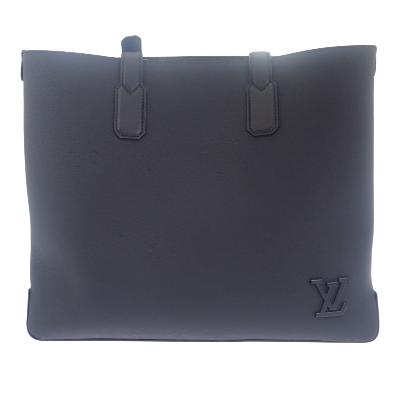 ルイヴィトン LOUIS VUITTON LV アエログラム ファストライントート M22481 トートバッグ カーフ ブラック メンズ レディース【中古】【Aランク】