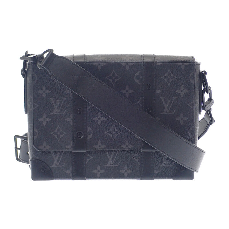 ルイヴィトン LOUIS VUITTON トランク・メッセンジャー PM M45727 ショルダーバッグ モノグラムキャンバス ブラック ブラック金具 メンズ【中古】【ABランク】