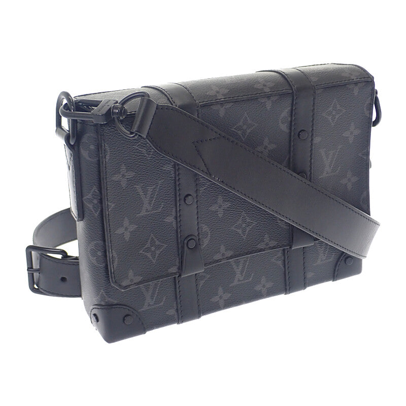 ルイヴィトン LOUIS VUITTON トランク・メッセンジャー PM M45727 ショルダーバッグ モノグラムキャンバス ブラック ブラック金具 メンズ【中古】【ABランク】