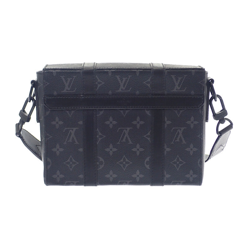 ルイヴィトン LOUIS VUITTON トランク・メッセンジャー PM M45727 モノグラムエクリプス ショルダーバッグ ブラック メンズ【中古】【ABランク】