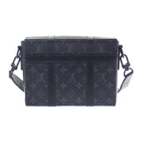 ルイヴィトン LOUIS VUITTON トランク・メッセンジャー PM M45727 ショルダーバッグ モノグラムキャンバス ブラック ブラック金具 メンズ【中古】【ABランク】