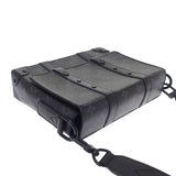 ルイヴィトン LOUIS VUITTON トランク・メッセンジャー PM M45727 ショルダーバッグ モノグラムキャンバス ブラック ブラック金具 メンズ【中古】【ABランク】