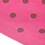 エルメス HERMES ポルカドット スカーフ シルク ピンク ブラック レディース【中古】【ABランク】