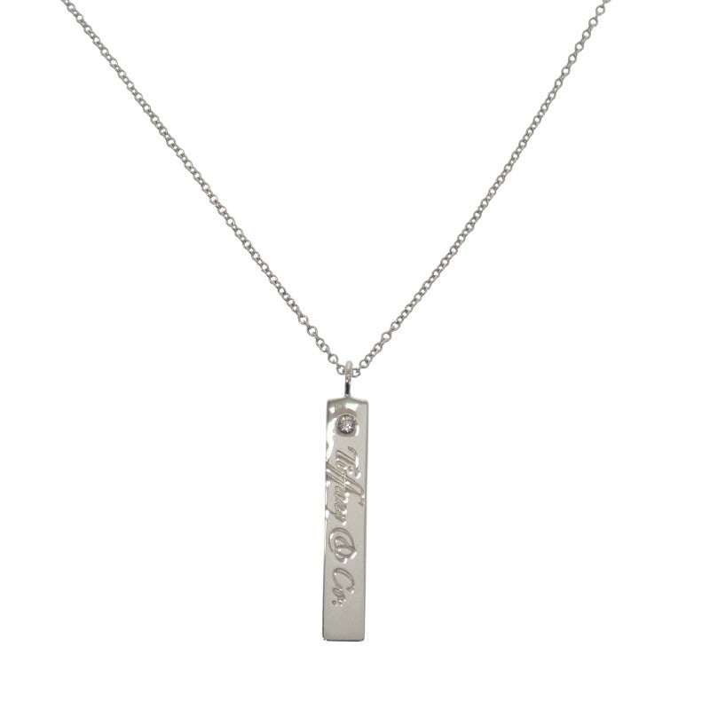 ティファニー TIFFANY&Co. ノーツ バーペンダント 23457628 ネックレス シルバー925 ダイヤモンド レディース【中古】【Aランク】