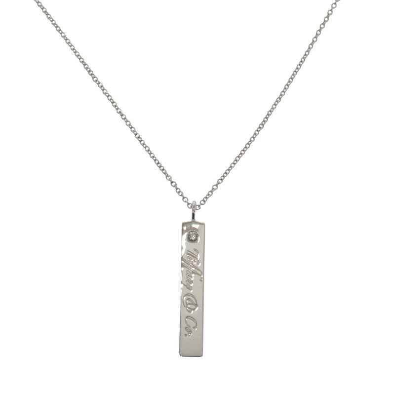 ティファニー TIFFANY&Co. ノーツ バーペンダント 23457628 ネックレス シルバー925 ダイヤモンド レディース【中古】【Aランク】