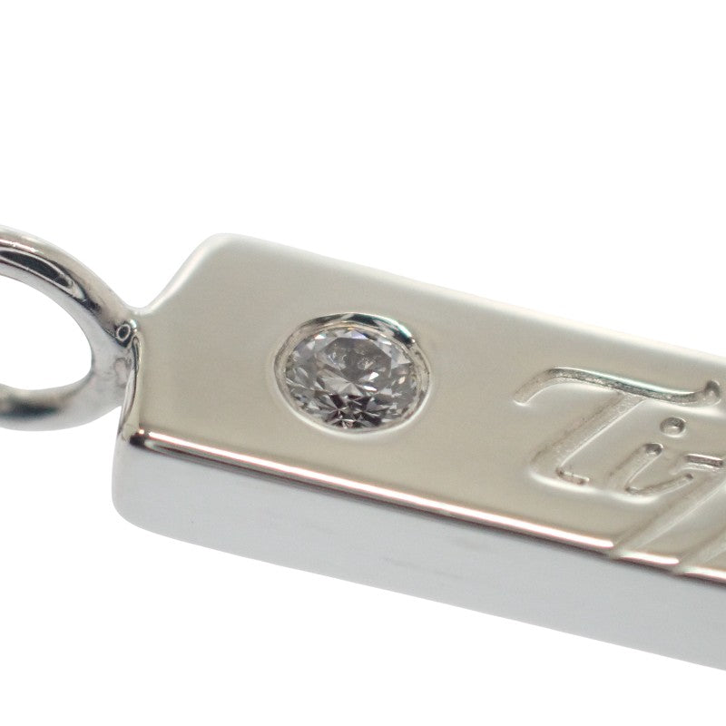 ティファニー TIFFANY&Co. ノーツ バーペンダント 23457628 ネックレス シルバー925 ダイヤモンド レディース【中古】【Aランク】