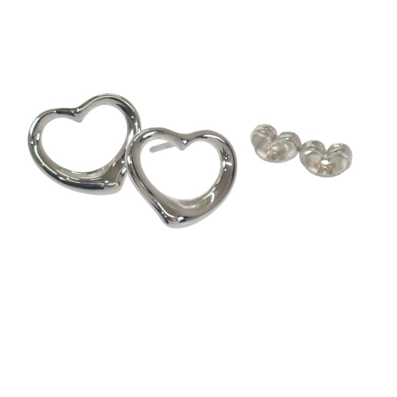 Tiffany & Co. 蒂芙尼 Open Heart 開心形耳環 925純銀 女士【中古】【A級】