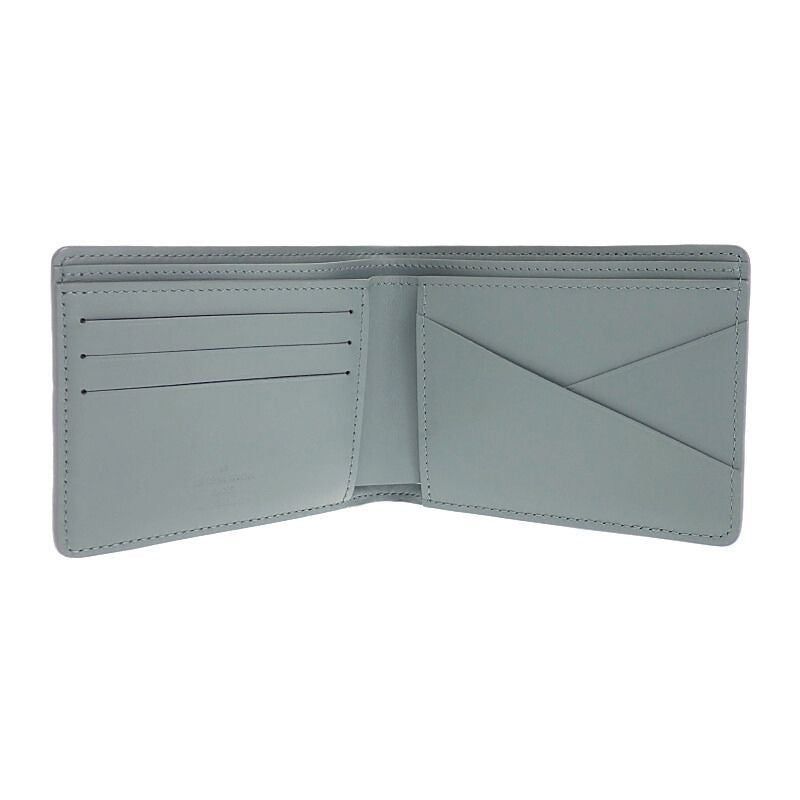 路易威登 LOUIS VUITTON Multiple錢包 M14252 短夾 Taurillon Monogram 灰色 女款【二手】【A級】