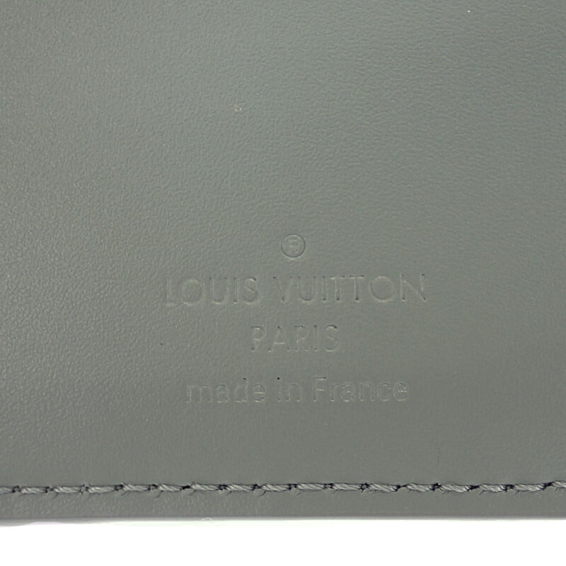 路易威登 LOUIS VUITTON Multiple錢包 M14252 短夾 Taurillon Monogram 灰色 女款【二手】【A級】