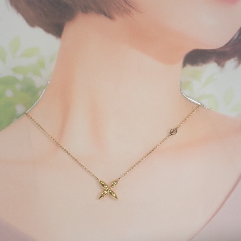 ルイヴィトン LOUIS VUITTON フラワーコリエ・ルイゼット M00365 ネックレス メタル ゴールド レディース【中古】【Aランク】
